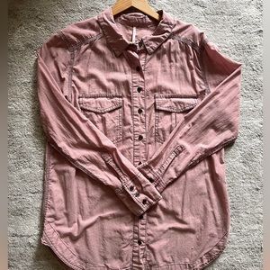 Like new, Free People long-sleeves button down shirt
